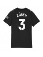 Billige Manchester City Ruben Dias #3 Bortedrakt Dame 2025-26 Kortermet